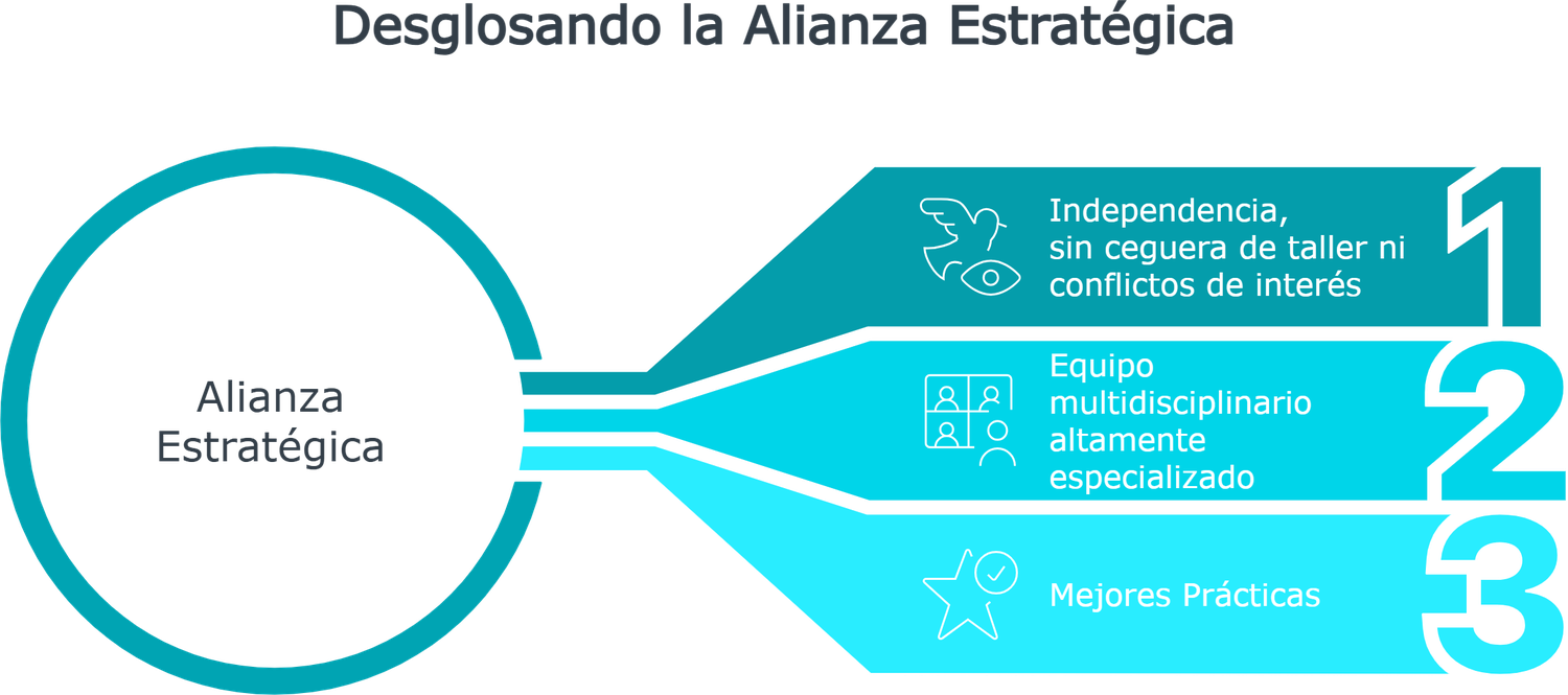 Independencia sin conflictos de interés, equipo multidisciplinario altamente especializado y mejores prácticas
